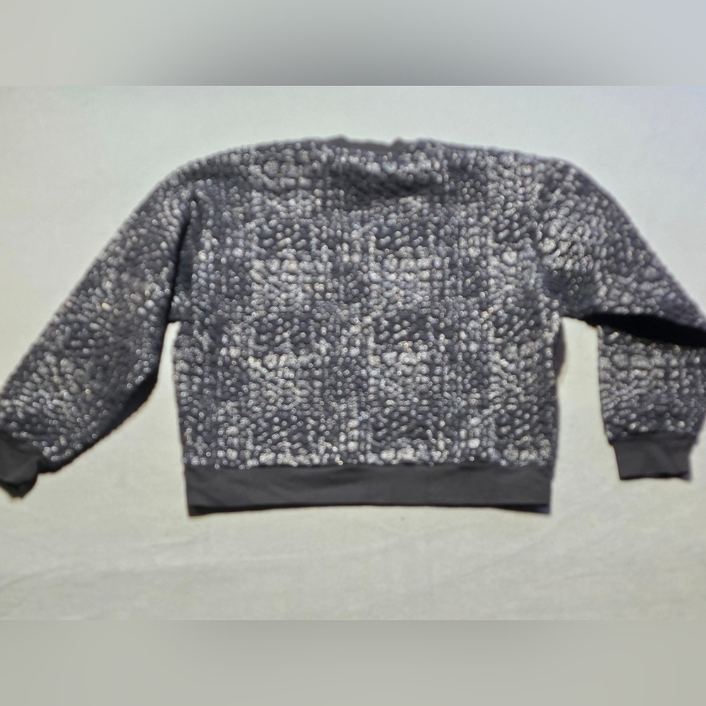 Saint + Sofia Black Textured Sweater Size 8 PTP 23 Length 21 - Picture 3 of 7